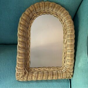 Small Wicker Mirror 16” x 12”